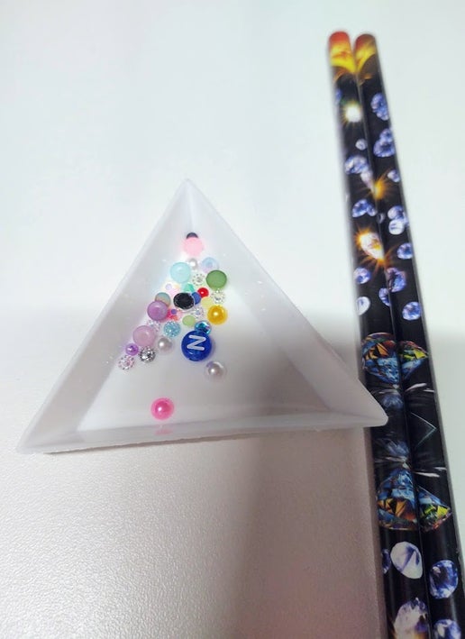 Gem Tray & 2 Wax Pencils Set