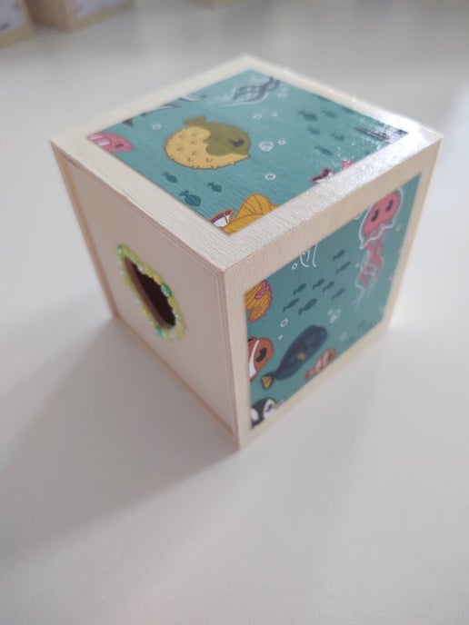 Adult Pacifier Storage Box Vacation Theme