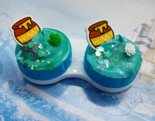 Pooh Hunny Pots Decoden Contact Lenses Case