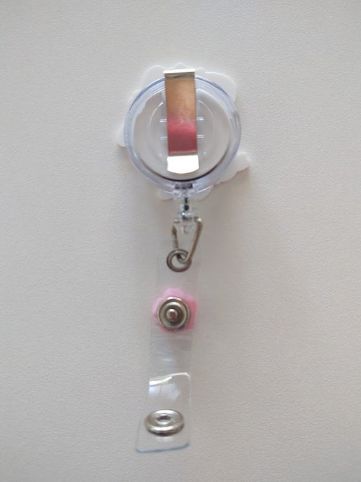 Mushroom Girl Flower Retractable Badge Reel