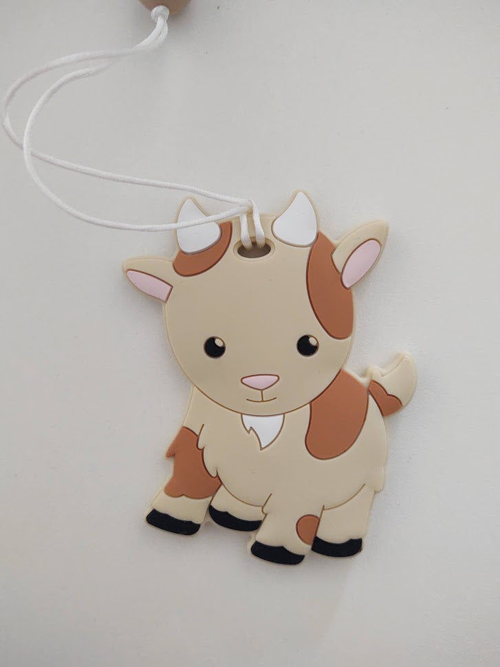 Baby Goat Pacifier Clip