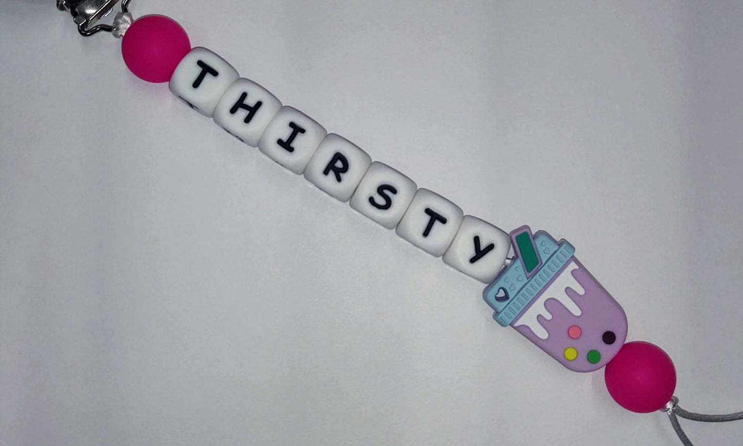 Thirsty Boba Pacifier Clip