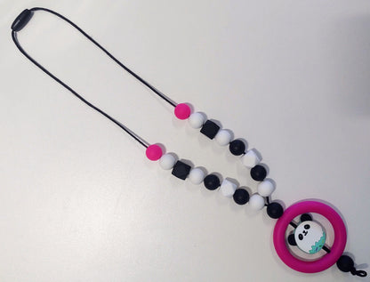 Panda Snacks Silicone Bead Fidget Necklace