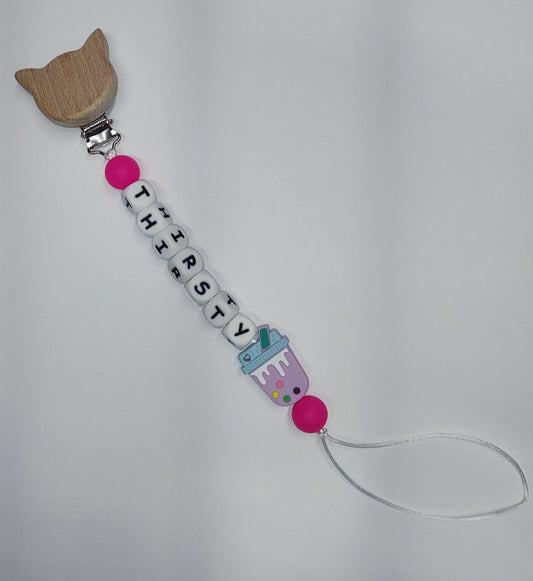 Thirsty Boba Pacifier Clip