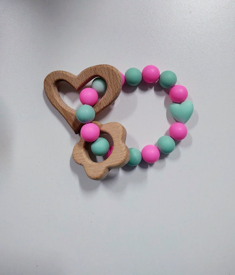 Valentine's Silicone Bead Teether