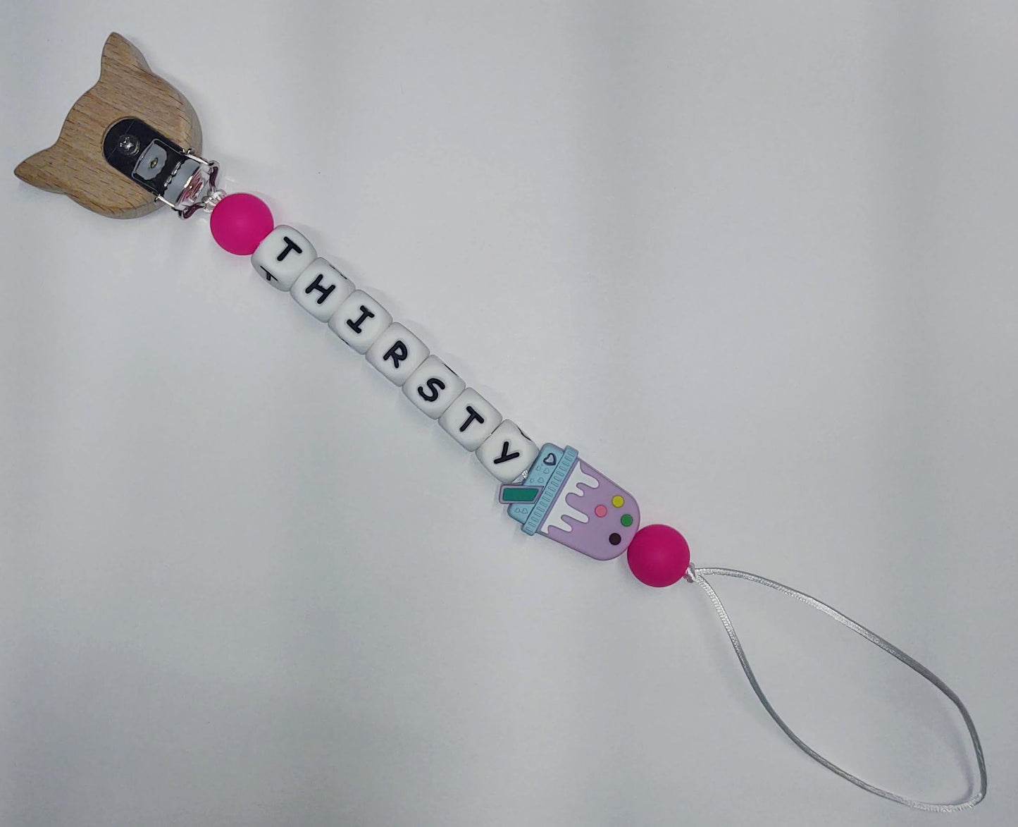 Thirsty Boba Pacifier Clip