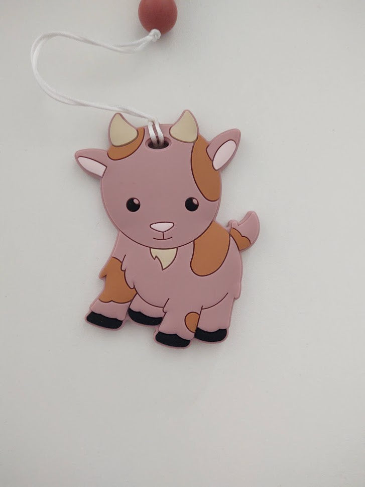 Baby Goat Pacifier Clip
