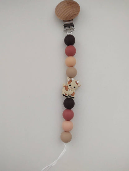Baby Goat Pacifier Clip