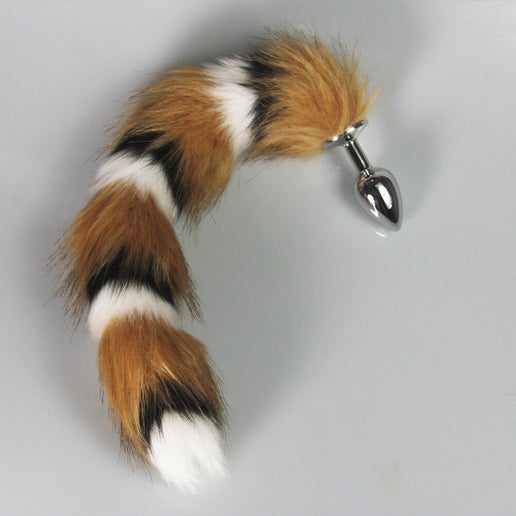 Tri-Color Fox Tail Plug