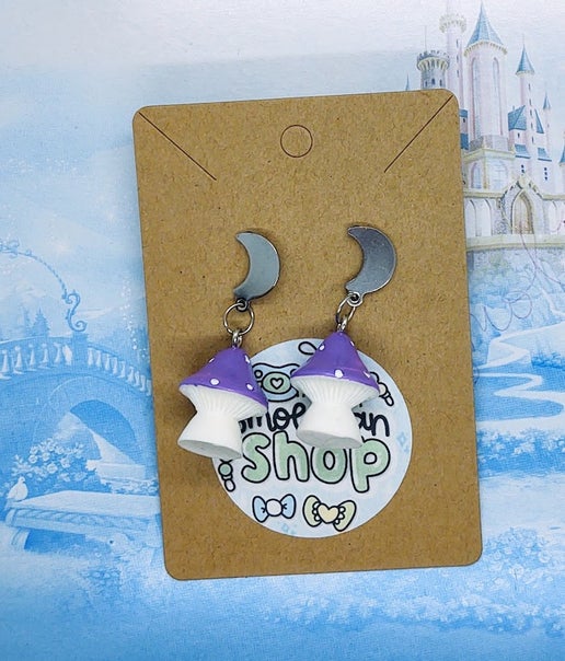 Over the Moon for Mushrooms Earrings