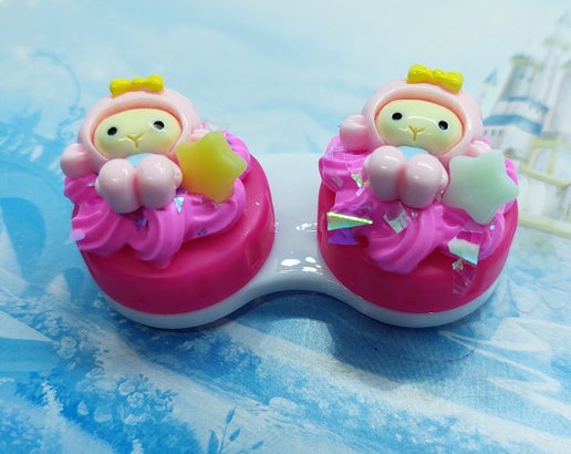 Little Lamb Decoden Contact Lenses Case