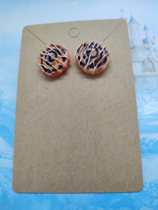 Cinnamon Roll Earrings