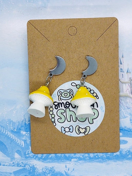 Over the Moon for Mushrooms Earrings