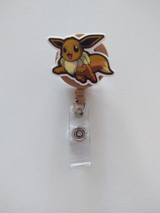 Pokemon Eevee Retractable Badge Reel