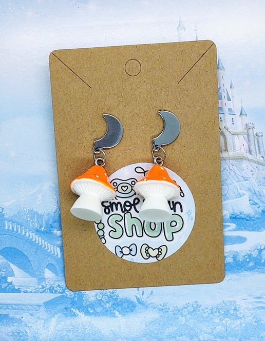 Over the Moon for Mushrooms Earrings