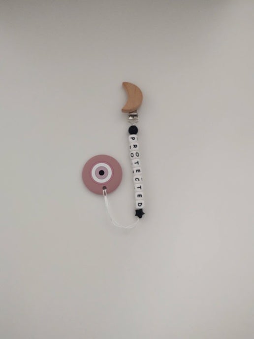 Evil Eye Pacifier Clip