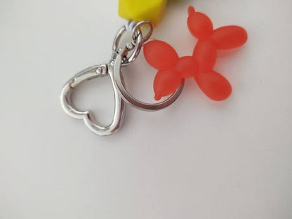 Blow Me Balloon Animal Wristlet Keychain