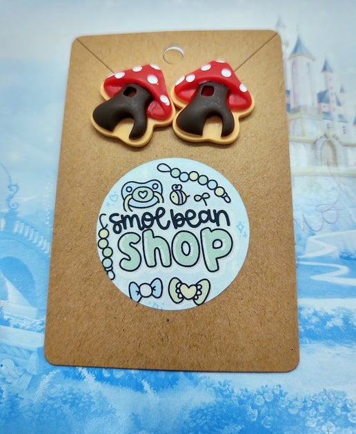 Mushroom Home Earrings