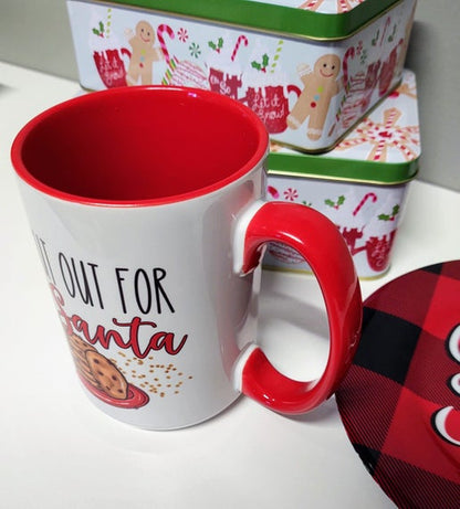 Christmas Mug : "I Put Out for Santa" Cookies & Milk